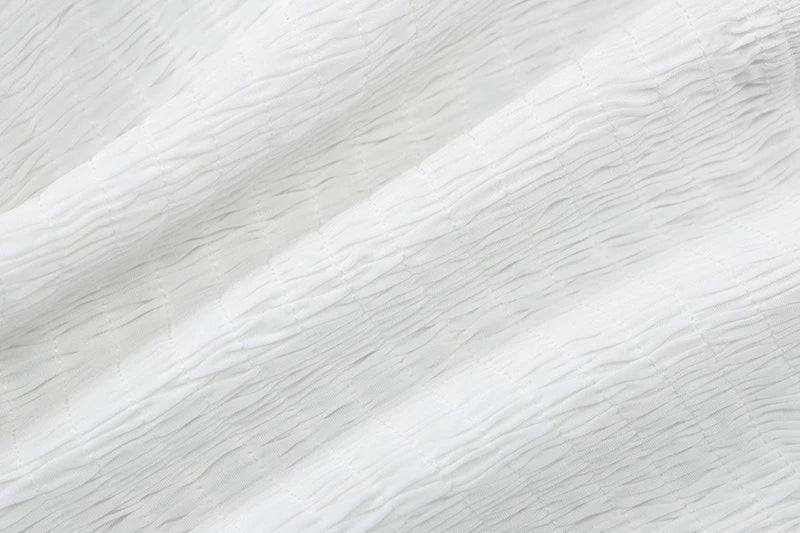 שמלת מיני סטרפלס בגזרת A בעיצוב כיווצים בעיטור תחרה - לאבין