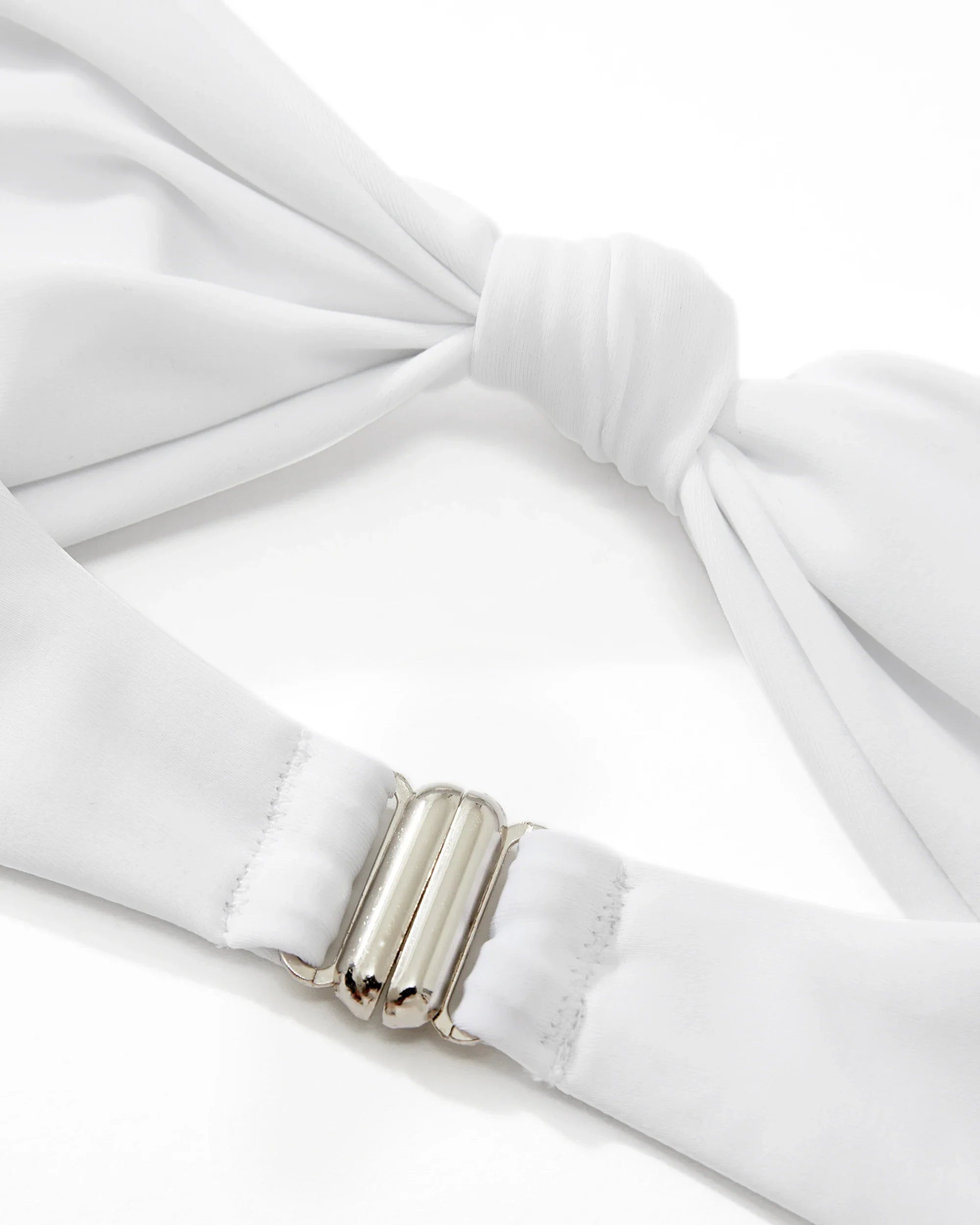 ביקיני תחתון גזרה גבוהה מחטב חזייה בקישוט קשר למראה מוצמד ומורם - שריל