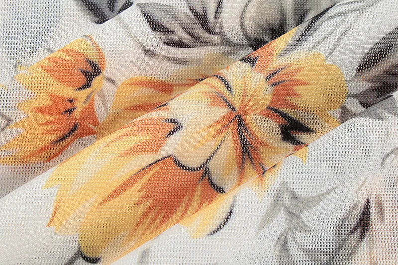 שמלת מיני שיפון פרחונית מלמלה - מרי לין