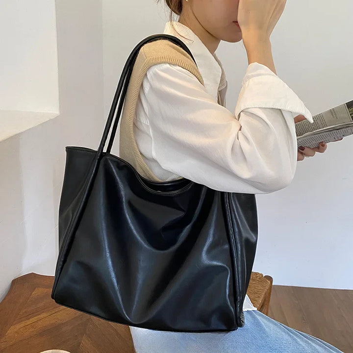 Faux leather crossbody bag