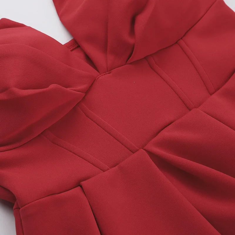 שמלת מיני סטרפלס בגזרת A - Livia