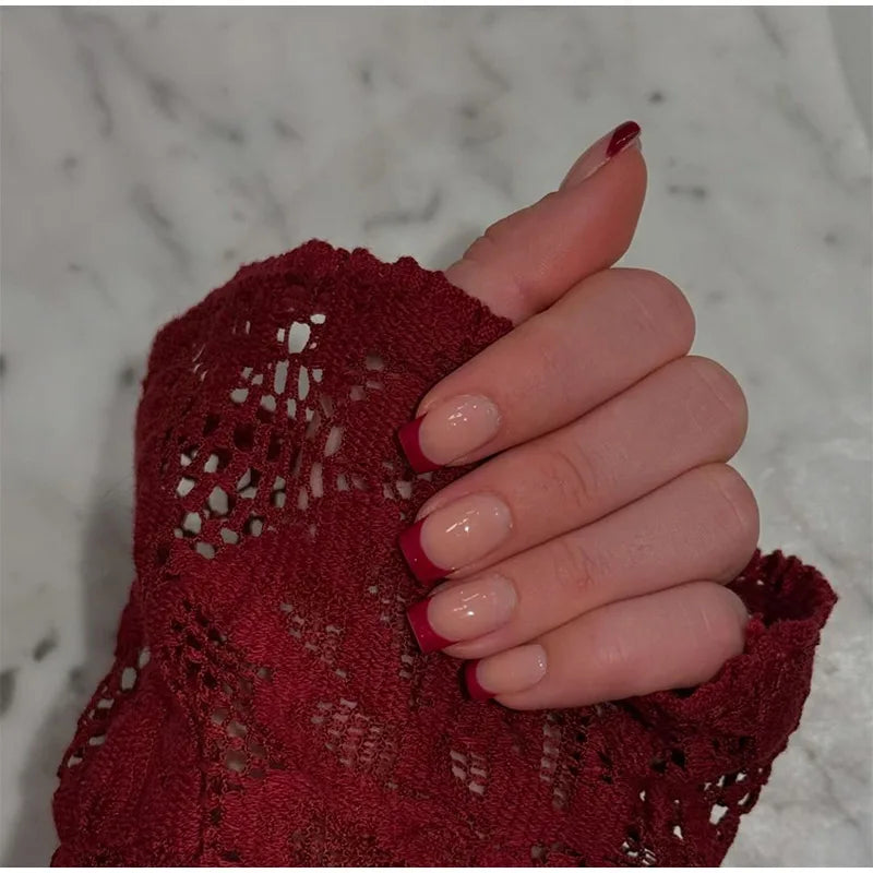 שמלת מקסי תחרה צווארון גבוהה בעיטור סגירת כפתור שרוולי פעמון - Amora