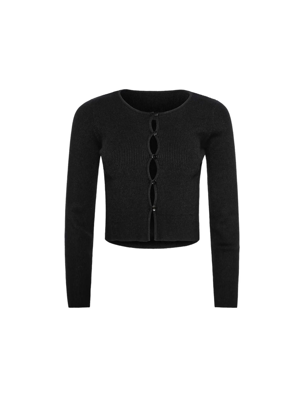 סט שני חלקים סרוג חצאית מקסי וחולצת כפתורים - כליל