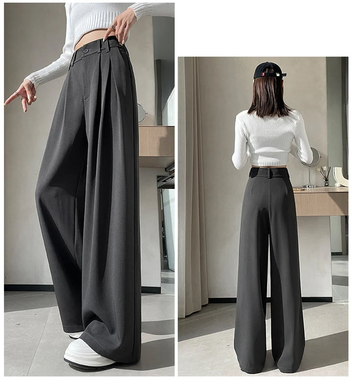 High-waisted tailored pants in a LOOSE design