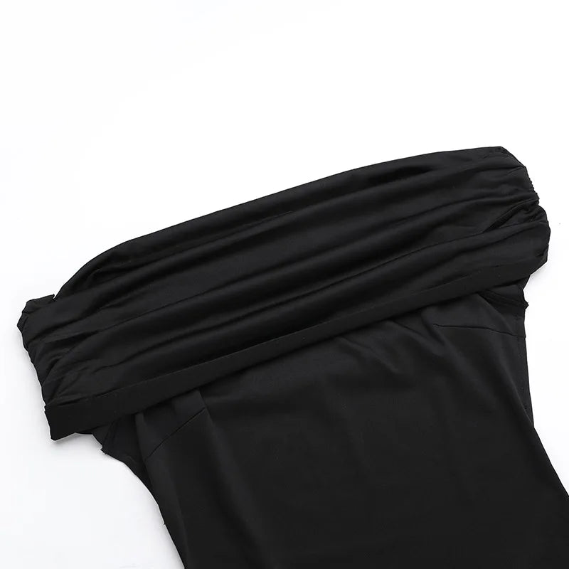 שמלת מקסי כתפיים חשופות גב פתוח - רונאלה