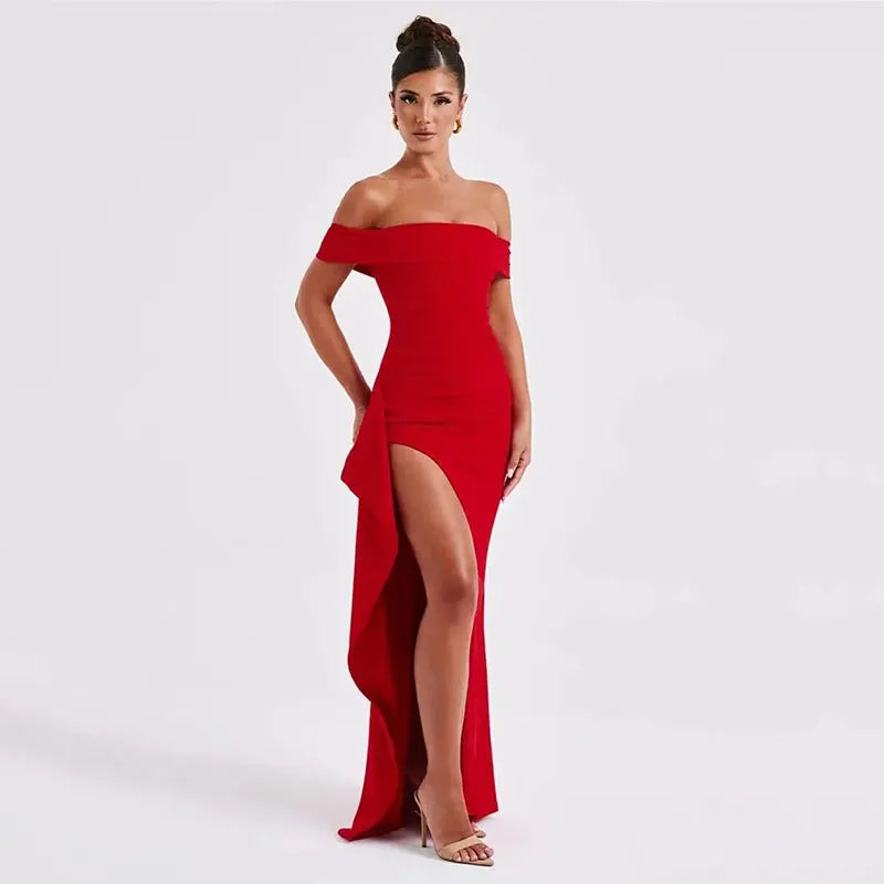 שמלת מקסי כתפיים חשופות - ג'ודי