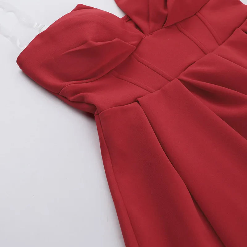 שמלת מיני סטרפלס בגזרת A - Livia