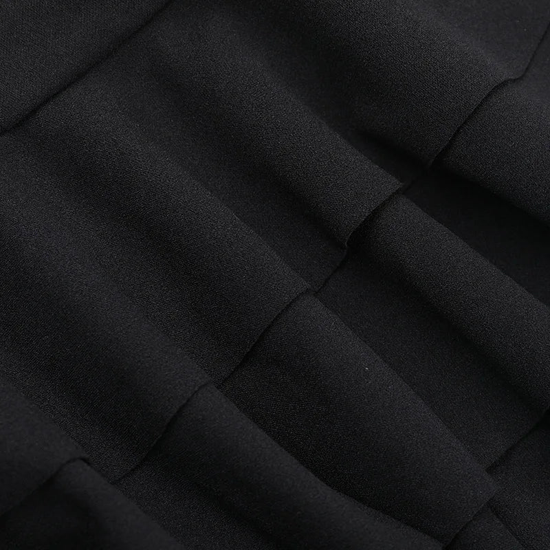 שמלת מיני סטרפלס מלמלה מדורגת - דון