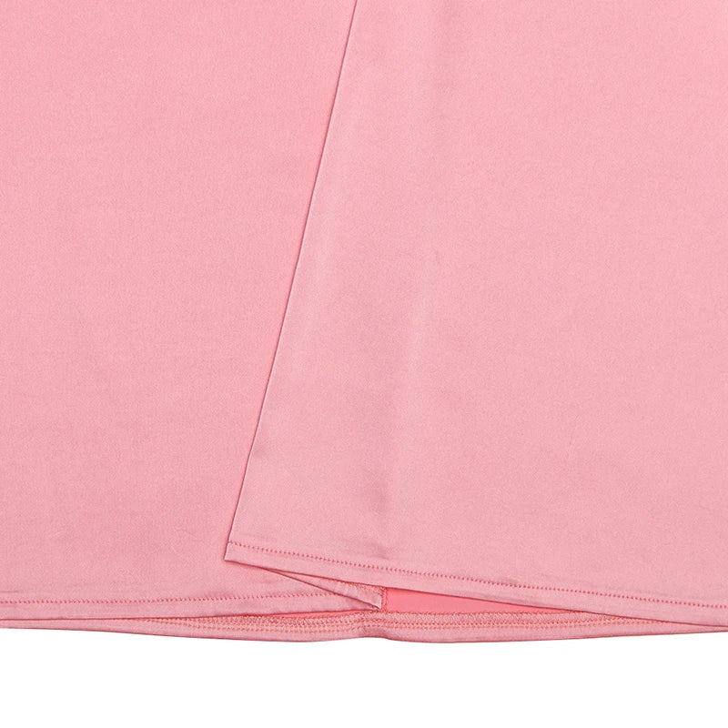 שמלת מקסי סאטן בעיצוב קשירות בגב - ברטה