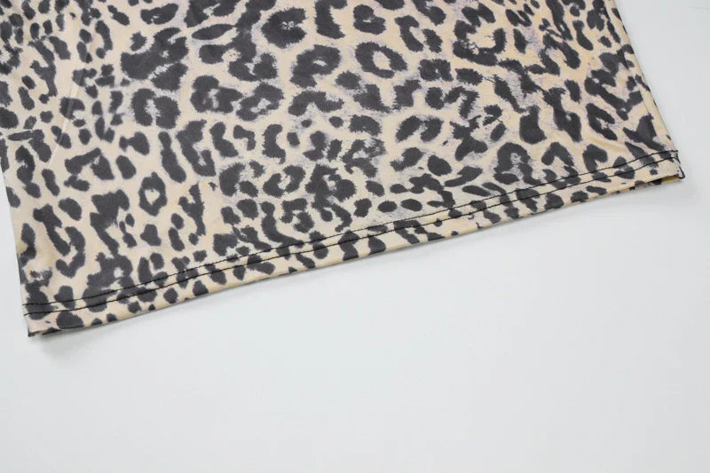 שמלת מקסי מנומרת צמודה גב פתוח - קיקי