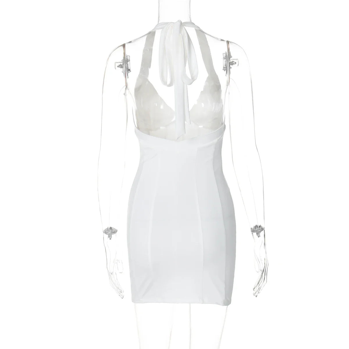 שמלת מיני צמודה גב פתוח - Lana