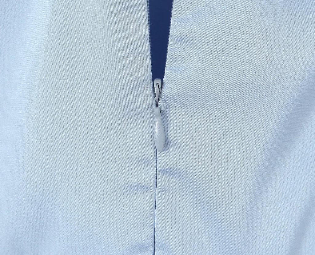 שמלת מיני סאטן בגזרת A בעיטור טול - Julissa