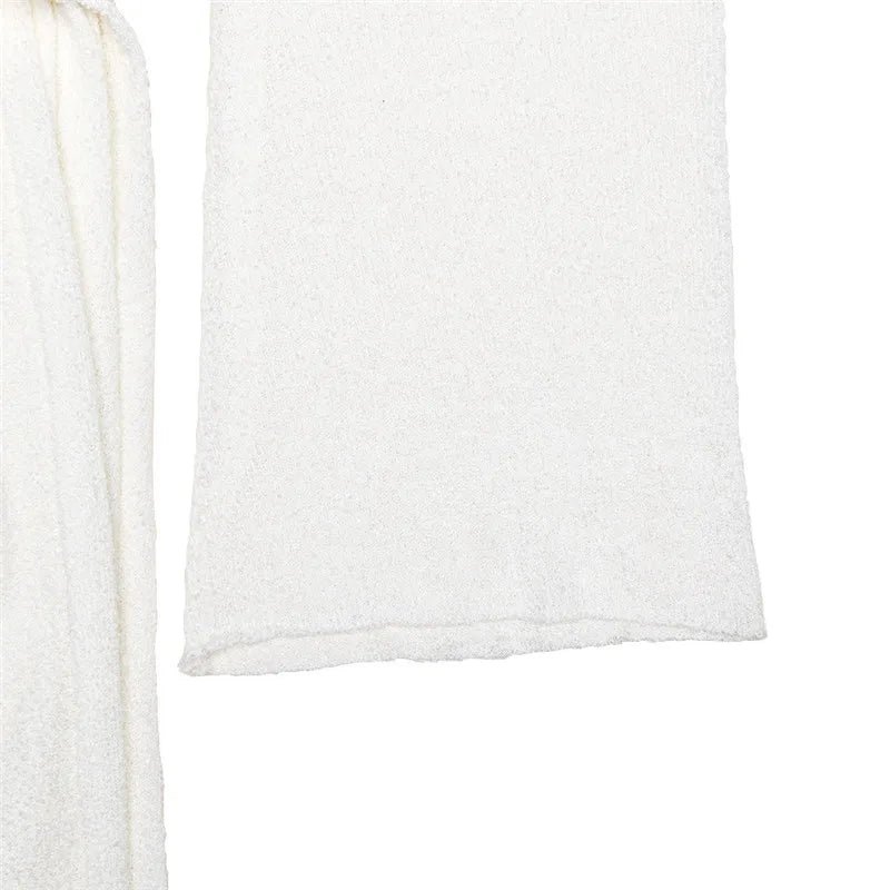 שמלת מיני סרוגה בעיצוב פרח ושובל גב פתוח - מאליה