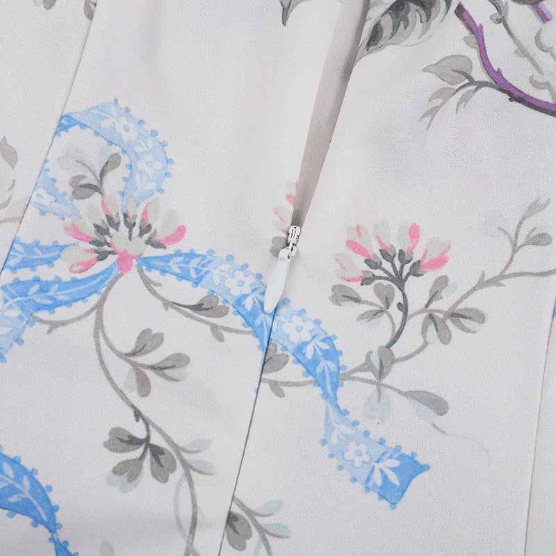 שמלת מקסי פרחונית בגזרת A - ונציה