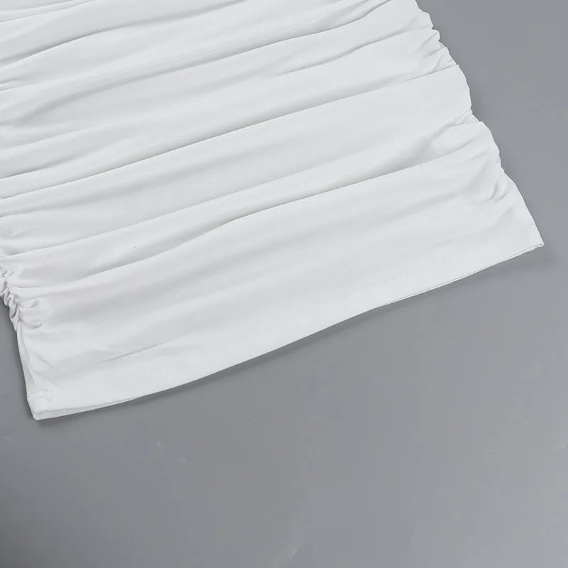 שמלת מיני כיווצים צמודה בעיצוב מחוך תחרה סגירת סיכות גב פתוח - אמילי