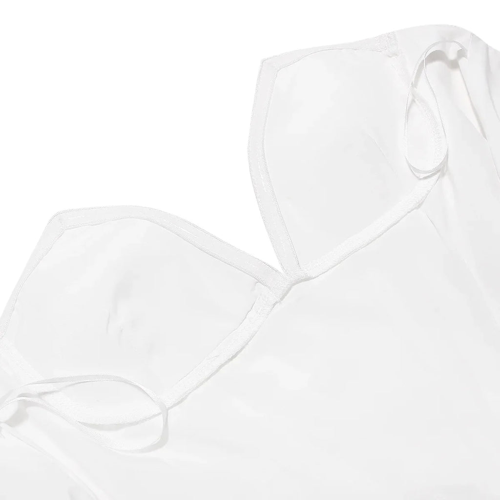 שמלת מידי סטרפלס בשילוב כיסים - פאני