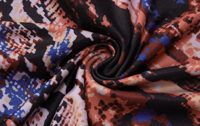 שמלת מקסי פתחים בהדפס טאי דאי - וונדה