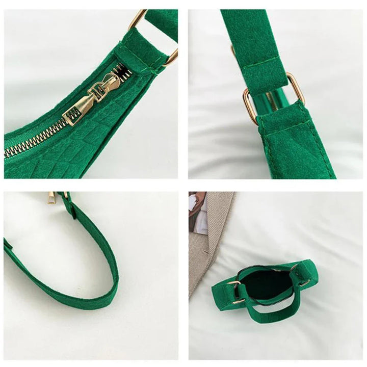 Faux leather bag with rough texture design