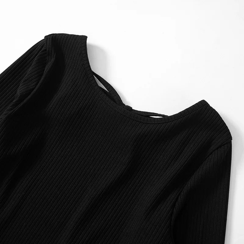 שמלת מיני סרוגה גב פתוח - פטרישיאה