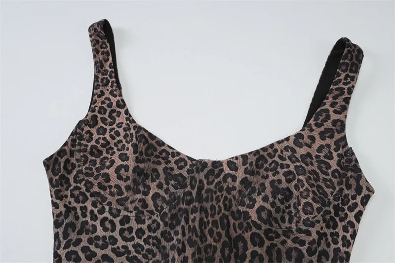 שמלת מקסי מנומרת שקופה בעיצוב בגד גוף - סשה