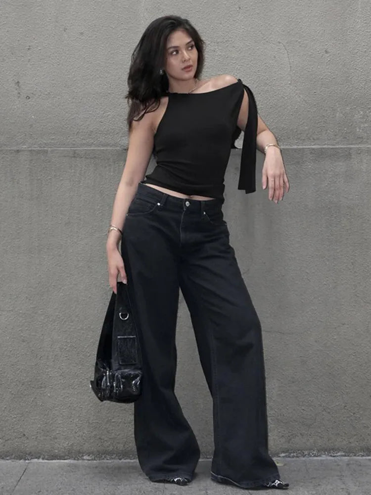 חולצה אלגנטית בעיצוב קשירה בכתף - האריס