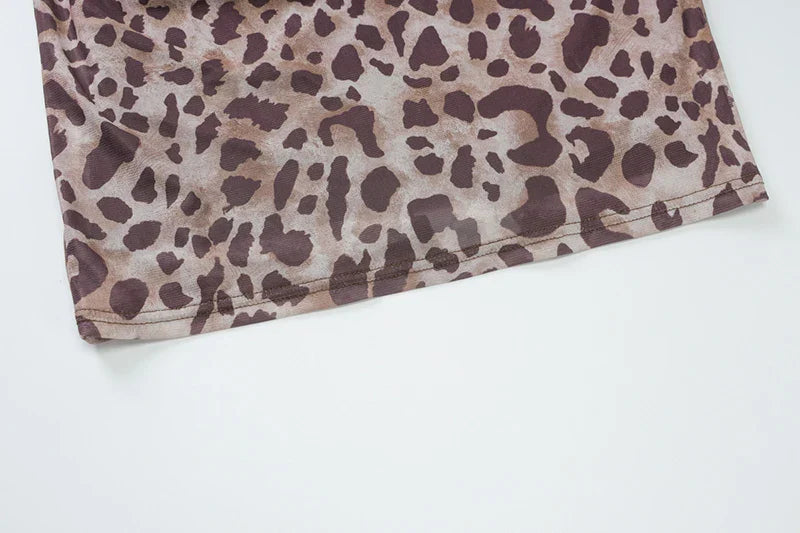 שמלת מקסי שיפון מנומרת - טנזניה