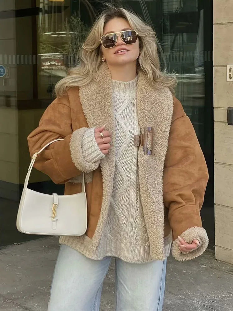 מעיל זמש פרווה פנימית - ברנדון