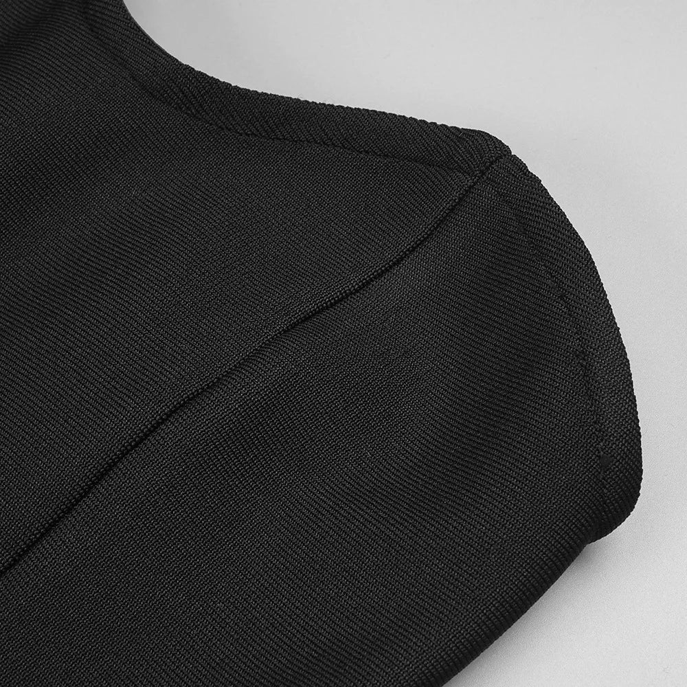 שמלת מקסי סטרפלס בעיצוב שיפון - Genesis