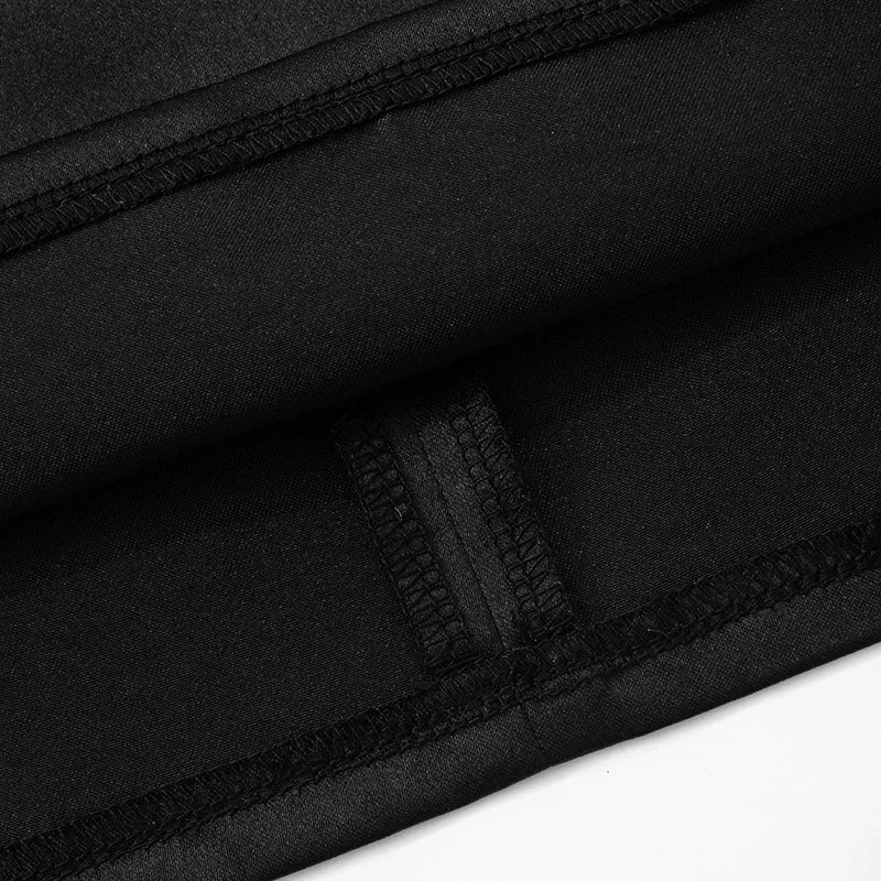 שמלת מיני סאטן צווארון גולף בעיצוב רשת מחוך ופתחים -  DIANA