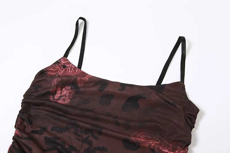 שמלת מקסי בהדפס פרחוני - אסיף