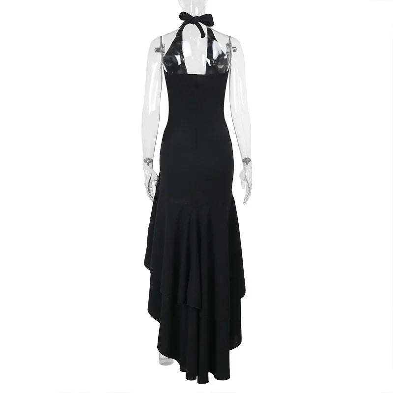 שמלת מקסי מלמלה גב פתוח - Rosalina