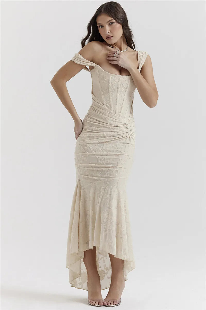 שמלת מקסי תחרה - הילאי