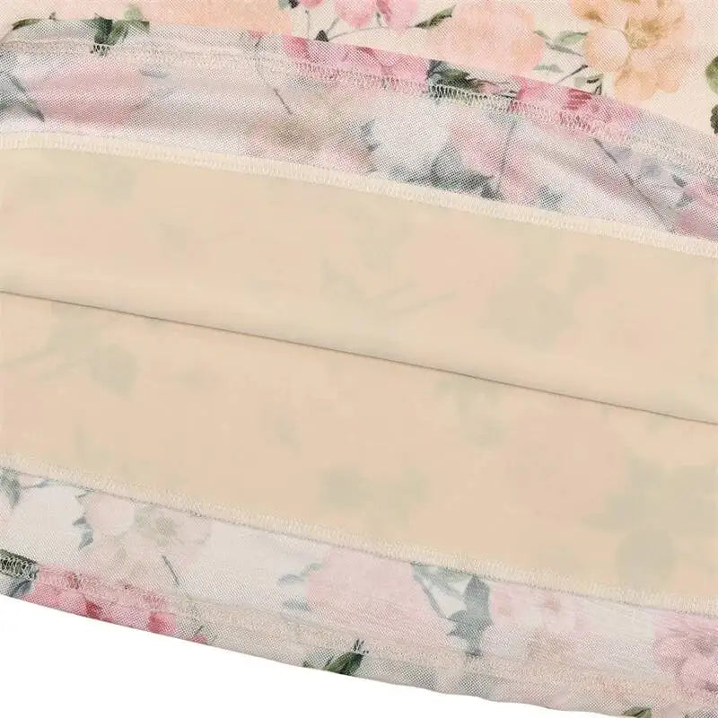 Floral chiffon maxi dress with a corset design - Liana