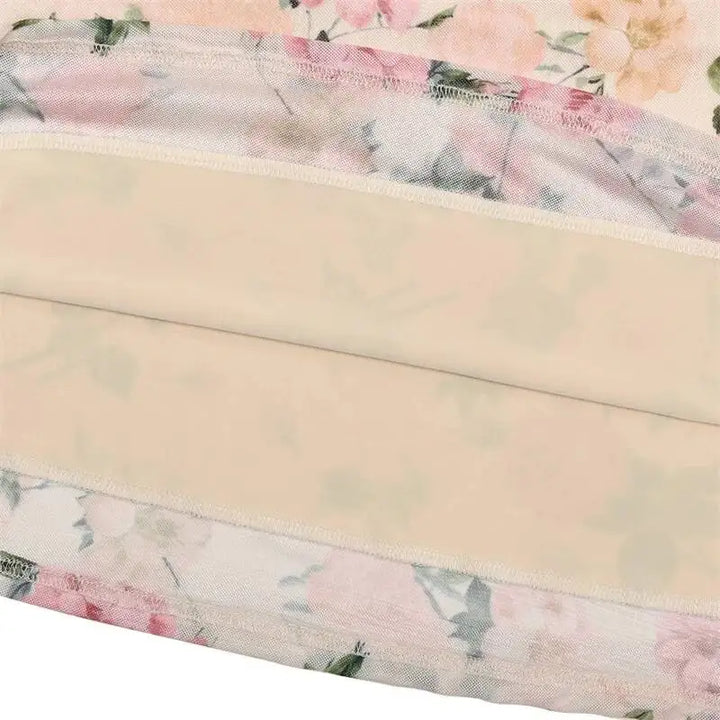 Floral chiffon maxi dress with a corset design - Liana