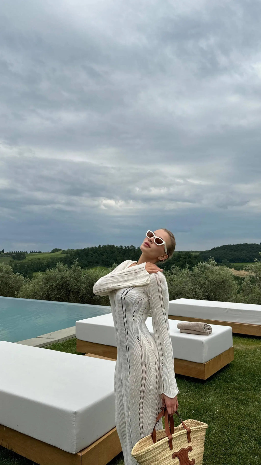 שמלת מקסי סרוגה גב פתוח - Sierra