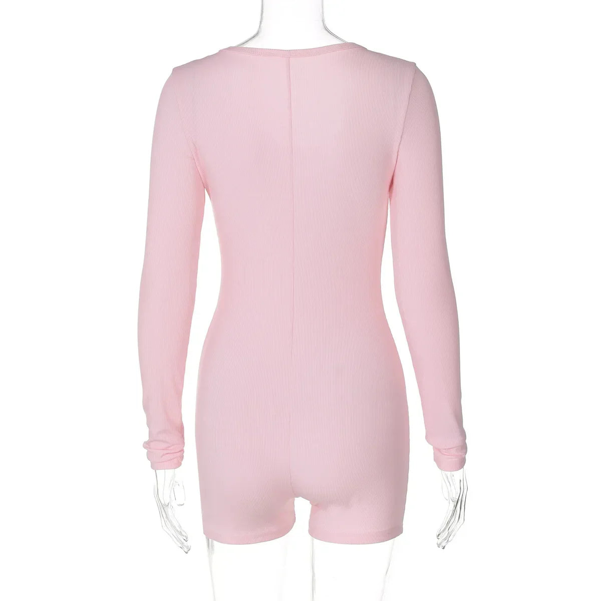 אוברול חלק אחד סרוג בעיטור כפתורים - Lauren