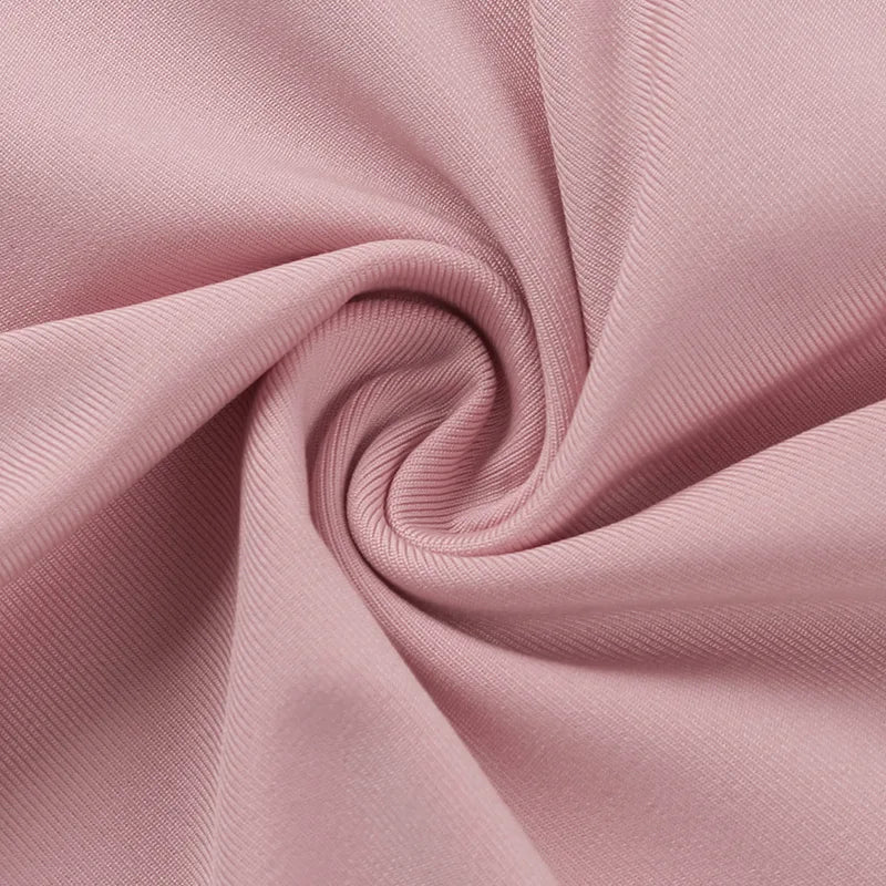 שמלת מקסי כיווצים בעיצוב רשת וכתפיים חשופות - קשת