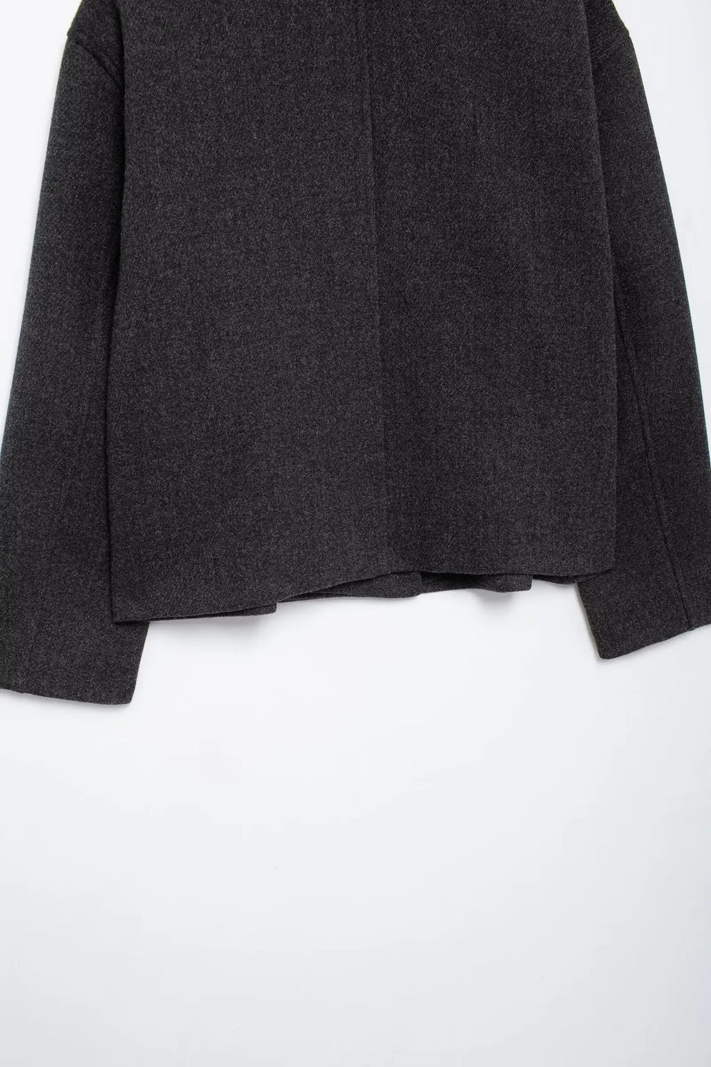 מעיל צמר קצר סגירת כפתורים - וולה