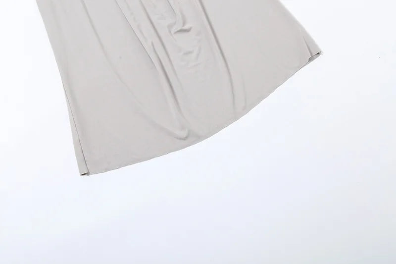 שמלת מקסי קיפולים בעיצוב חזה מיוחד -  LILA