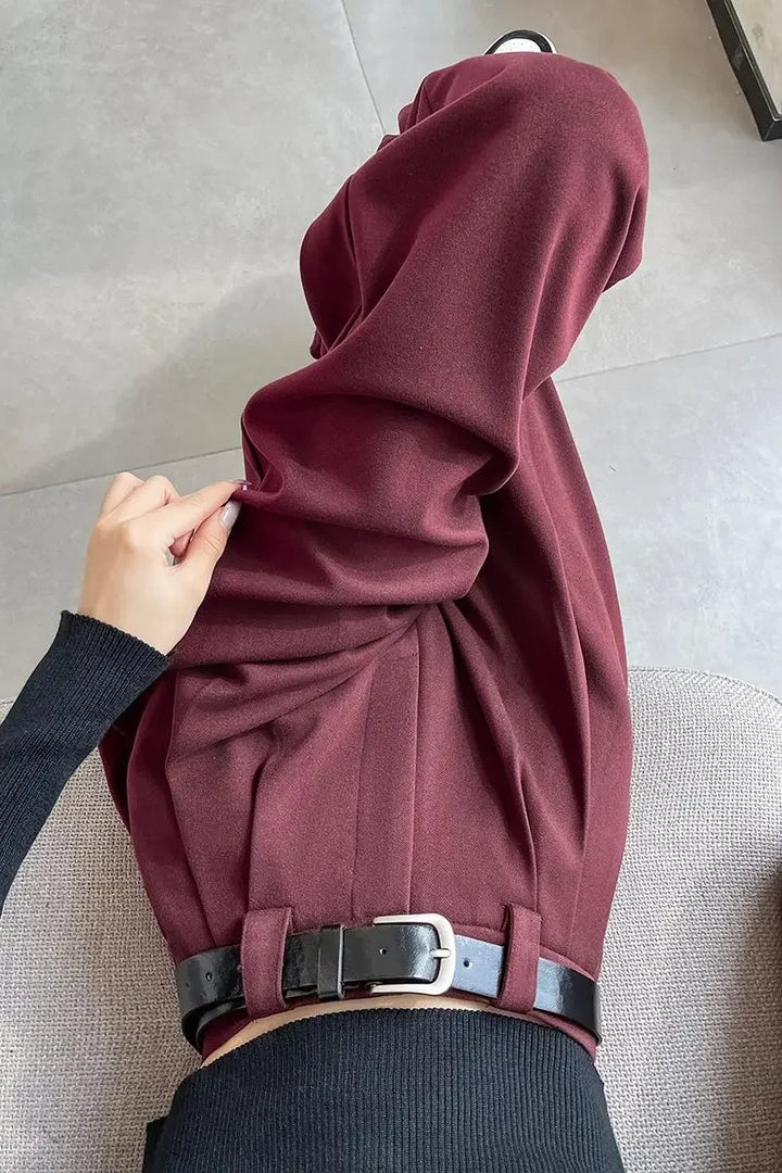 High-waisted tailored pants LOOSE