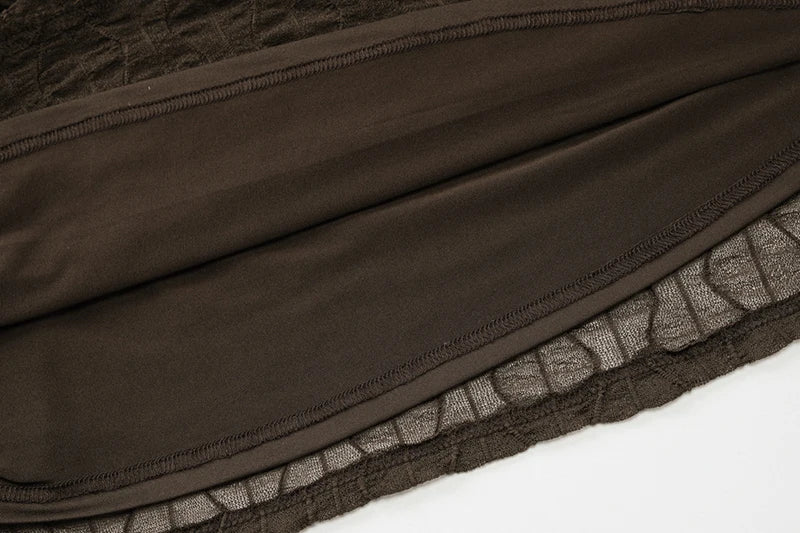 שמלת מקסי כתפיים חשופות בד בעיטור איורים - איידה