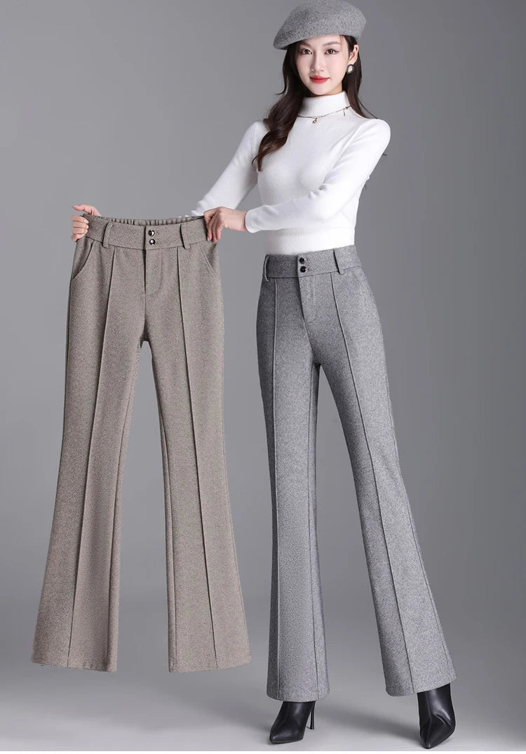 Tailored pedal-cut pants
