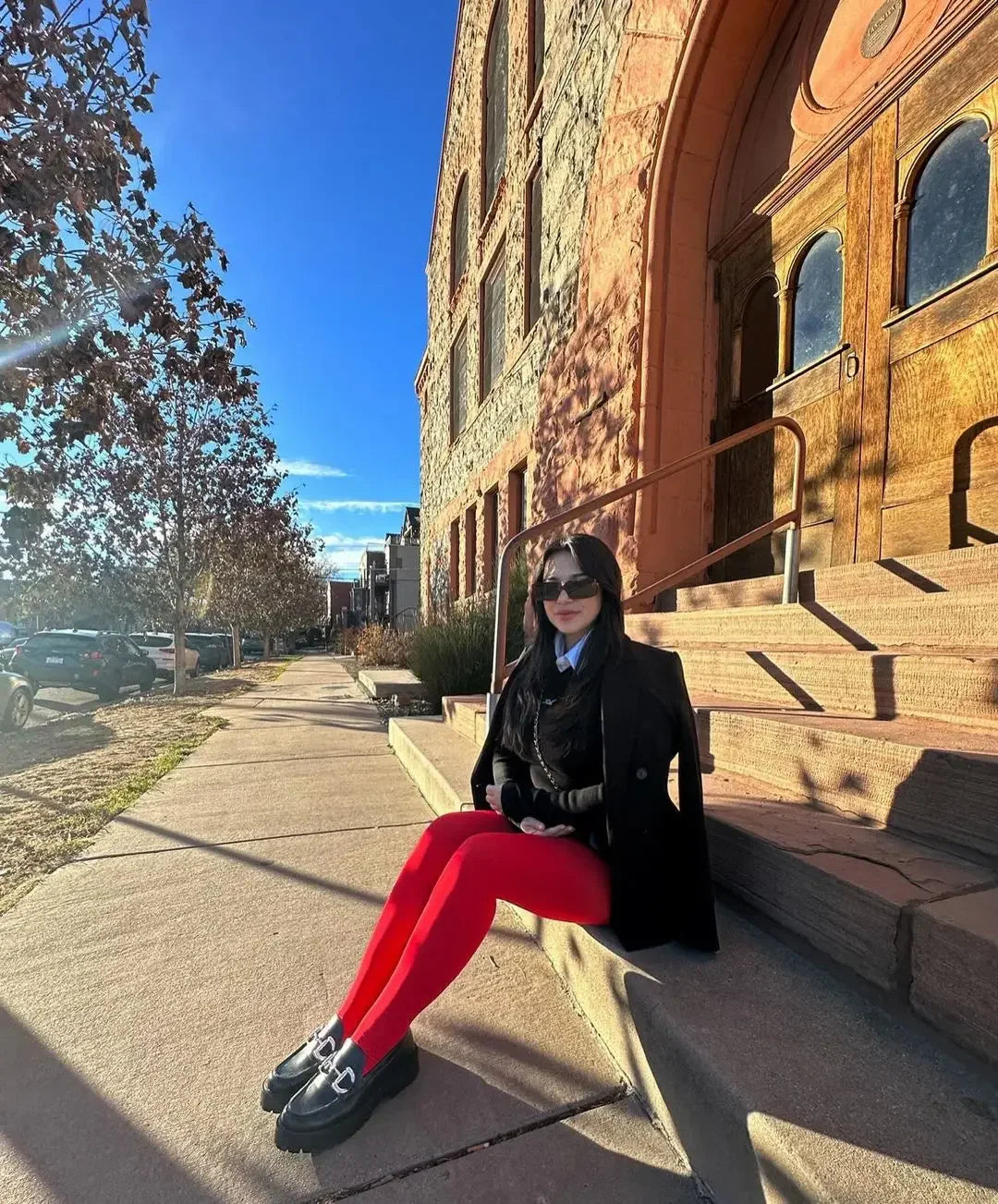 Opaque / sheer tights in a variety of colors