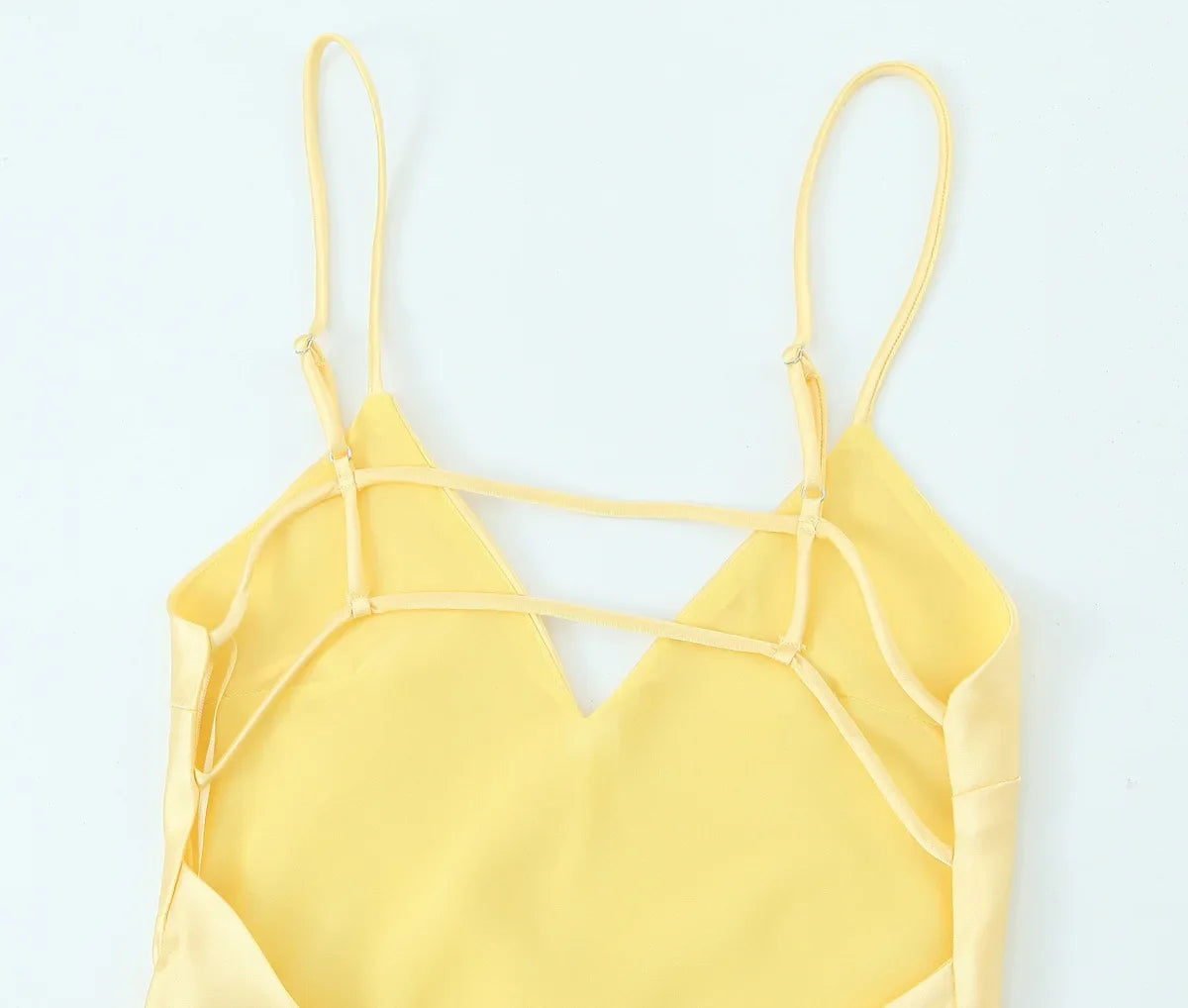 שמלת מקסי סאטן גב חשוף - Mazie