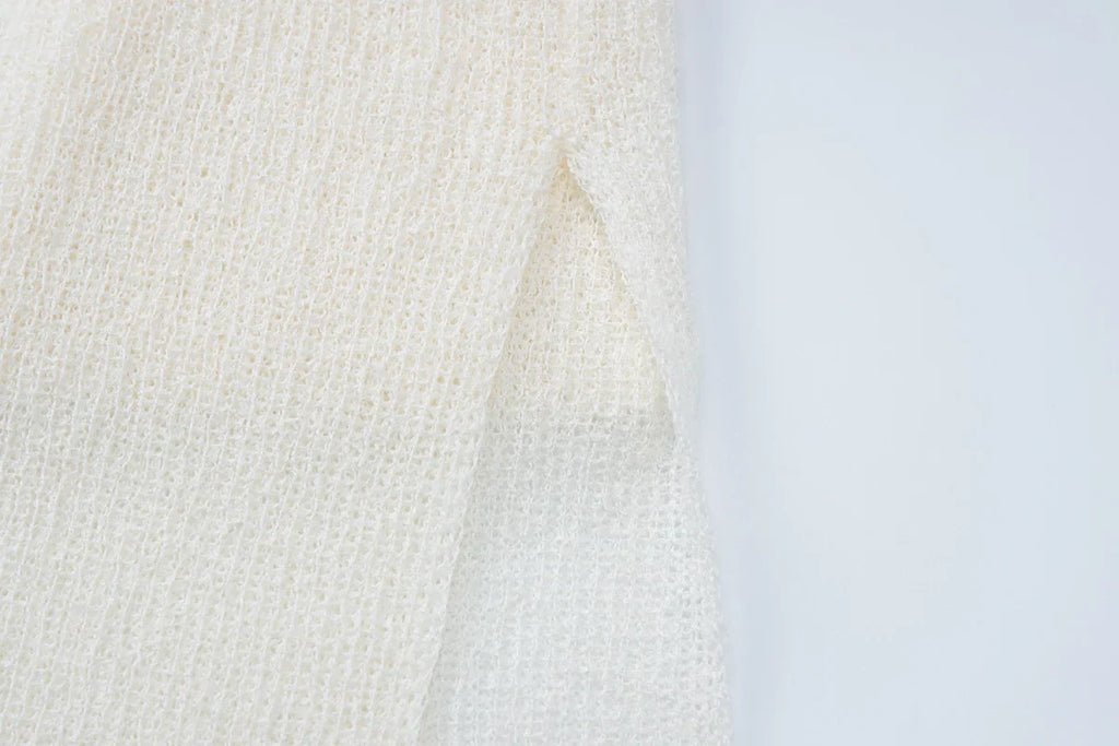 שמלת מקסי חוף סרוגה - Marina