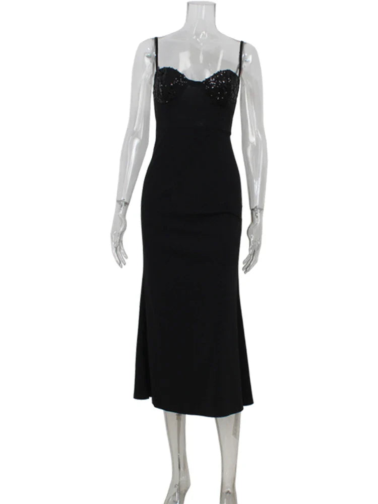 שמלת מקסי בעיטור פייטים - Yoko