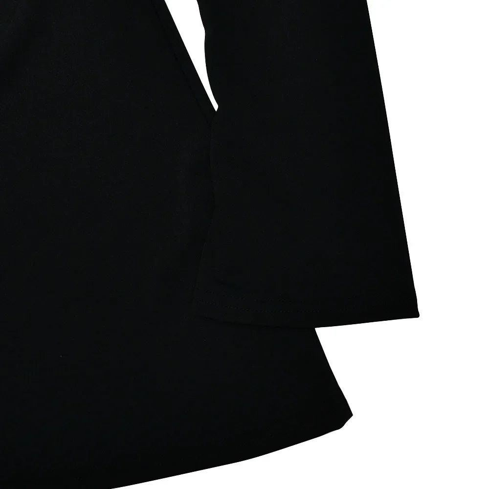 שמלת מיני בגזרת A  כתפיים חשופות שרוולי פעמון - בלייר