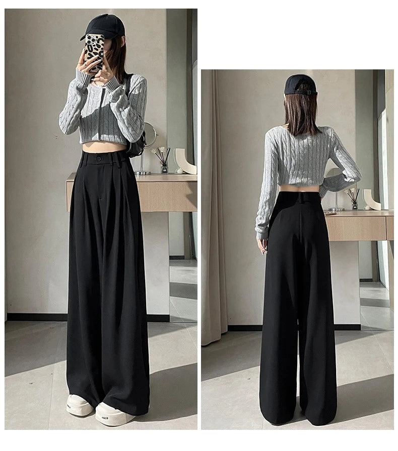 High-waisted tailored pants in a LOOSE design