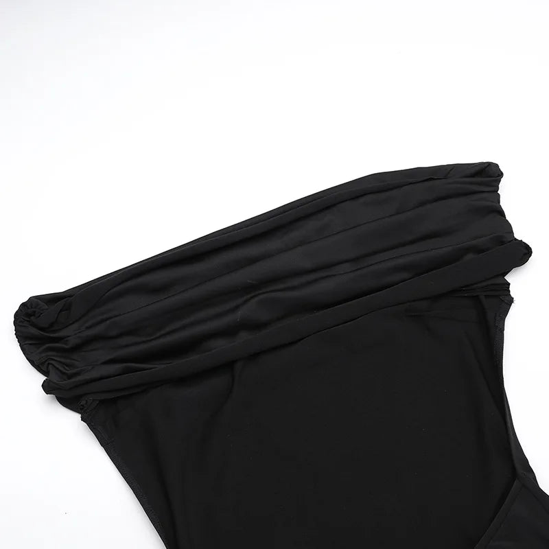 שמלת מקסי כתפיים חשופות גב פתוח - רונאלה