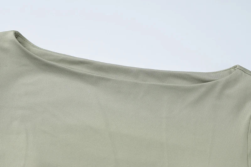 שמלת מקסי בעיצוב כיווצים - AMALIA